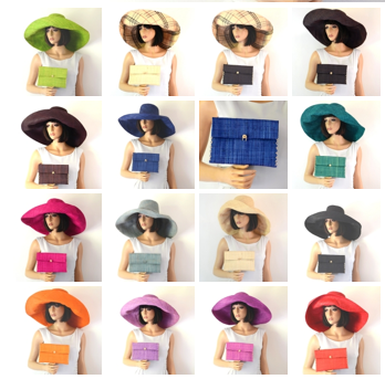 Pochette Femme Les 3 CHAPEAUX Orange Rouille - Made In France, Toile Végétale